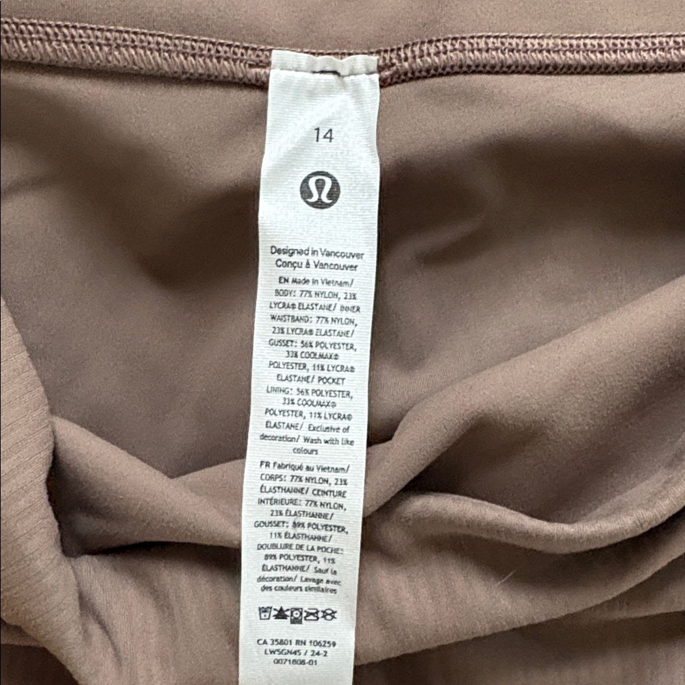 Lululemon Wunder Train High-Rise Ribbed Tight 28" - Picture 3 of 4